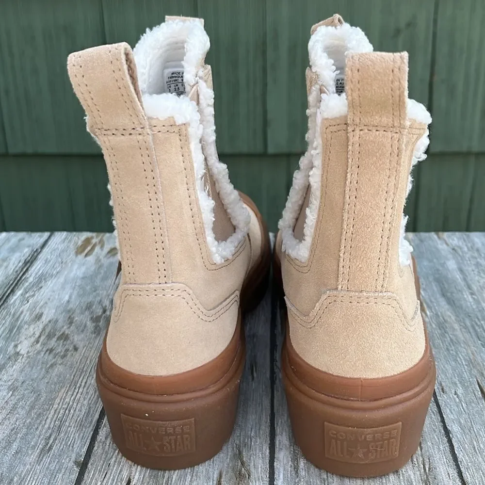 Converse Chuck Taylor All Star Chelsea Lugged Suede Boots Shoes Size 3